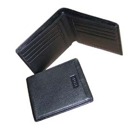 Black PU Men's Leather Wallet bag