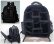 Black Polyster Camera Backpack Bag