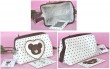Animal Printing White Cosmetic bag