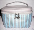 Blue  Leather  Cosmetic bag