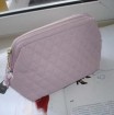 Pink Leather Cosmetic bag