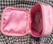 Pink polyster Cosmetic bag