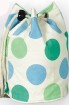 Green Polyster drawstring backpack