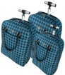 Blue polyster Luggage bag
