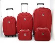 High Quality Red Leather Luggage bag