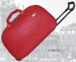 Red Leather  Luggage bag