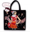 Black Polyster Shopping bag