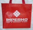 Red Non-woven bag With Matt Lamation