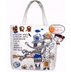 White Catroon Cotton Shopping bag