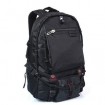 Black Polyster  backpack sports bag