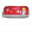 Red kids cartoon pencil case