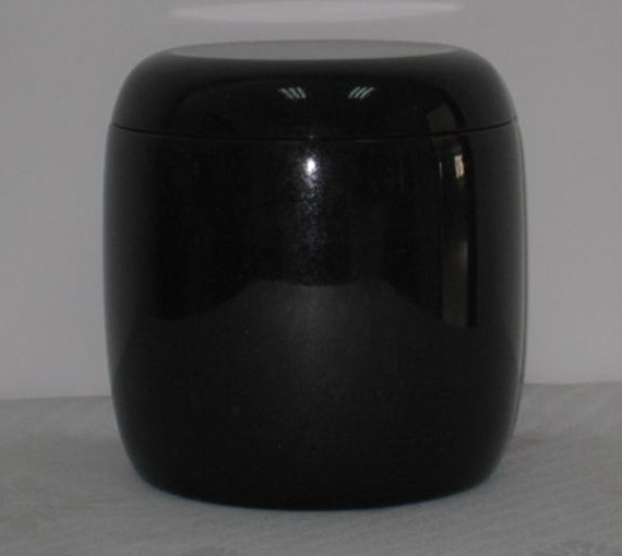 black granite urn