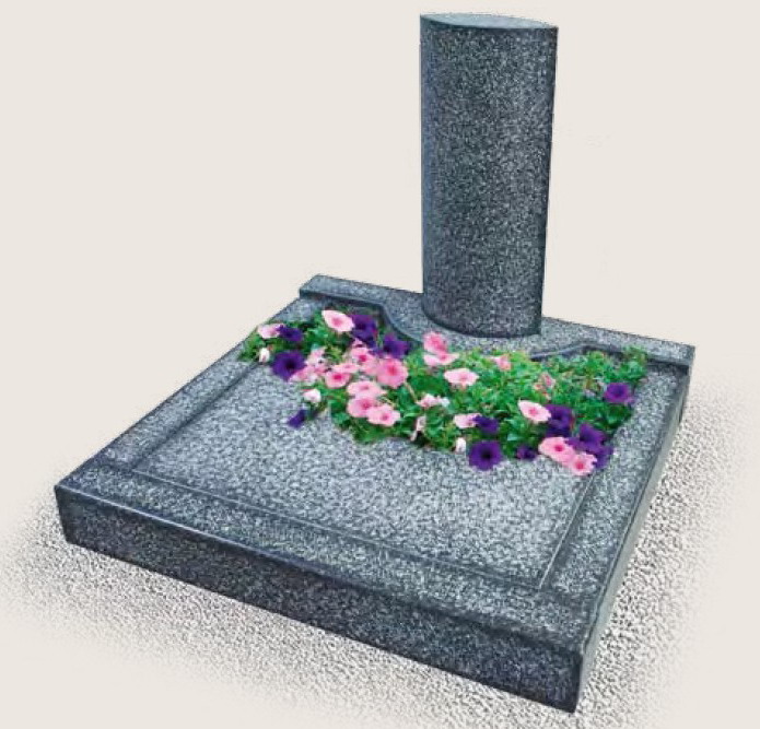 dark grey tombstone