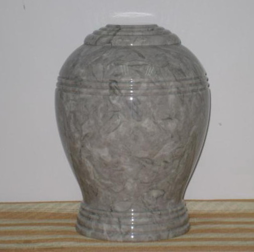grey marble urn