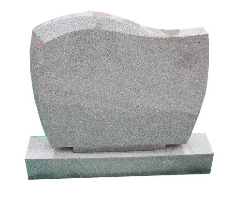 light grey granite tombstone