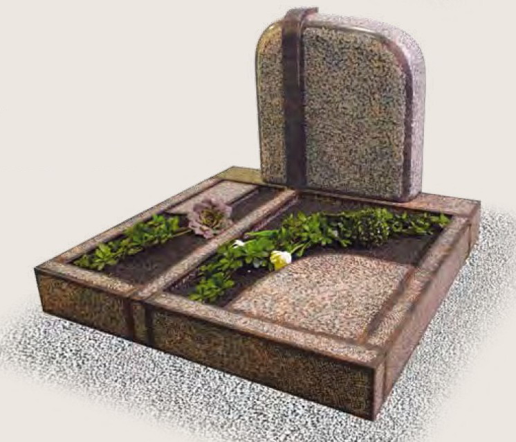 multicolor red tombstone
