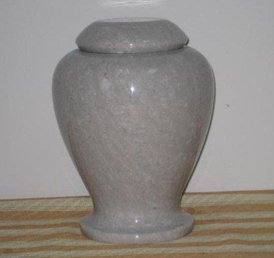 pearl white urn