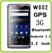 W802 3G WCDMA AGPS 3G Android 2.2 Smartphone