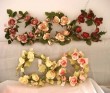 SH73988      Velvet flowers garland