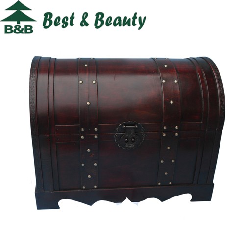 Antique lacquer wooden storage box (FFR041)