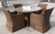 rattan dining table and chair
