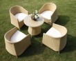 rattan garden coffee set-CZ-7031