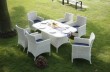 outdoor rattan dining table