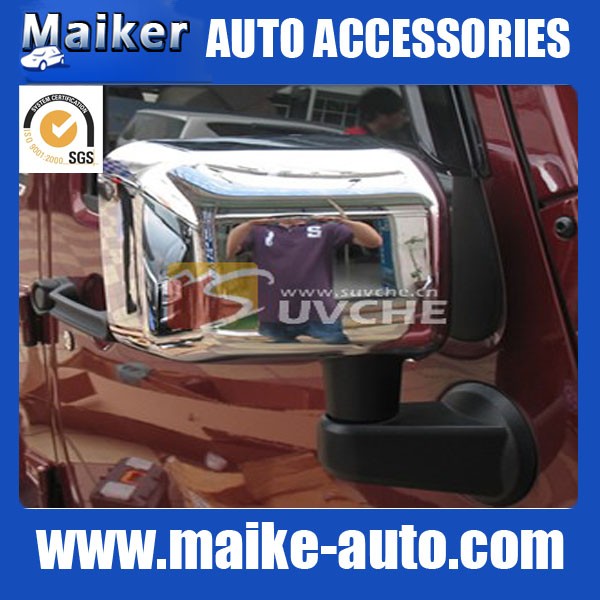 Jeep Wrangler JK chrome side door mirror cover