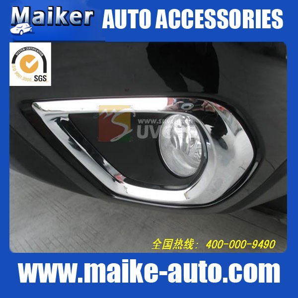 chrome fog lamp coverfor suburu forester 2013