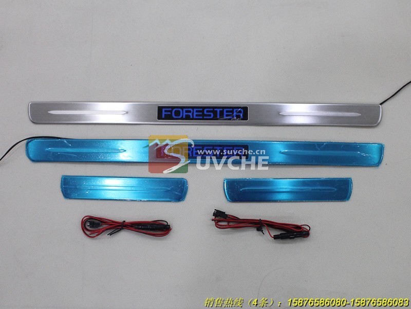 subaru forester led car door sill plate light
