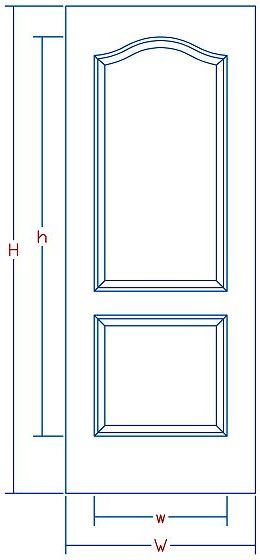 HDF molded door skin