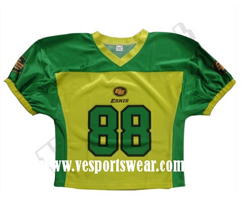 2015 latest sublimation American football wear