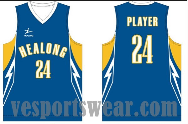 Basketball team uniforms jersey