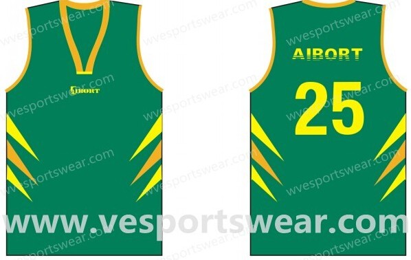 custom-made breathable basketball uniform