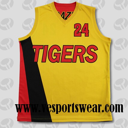 latest sublimation baseketball jersey