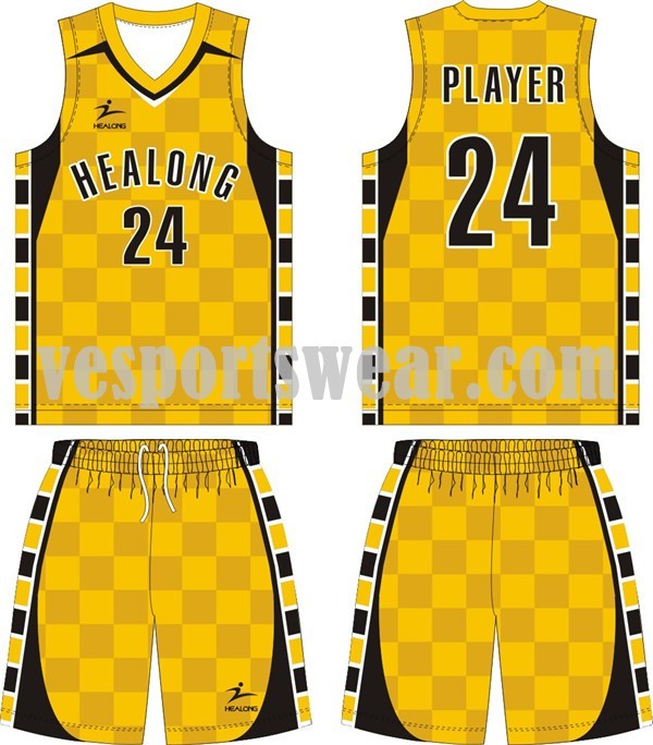 Hot sale 100% polyester basketball jerseys kit