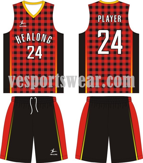 Oem high quality basketball jersey kit