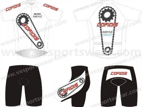Customized sublimated cycling wears in china