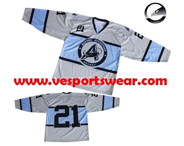 Customized cooldry ice hockey jerseys with logos
