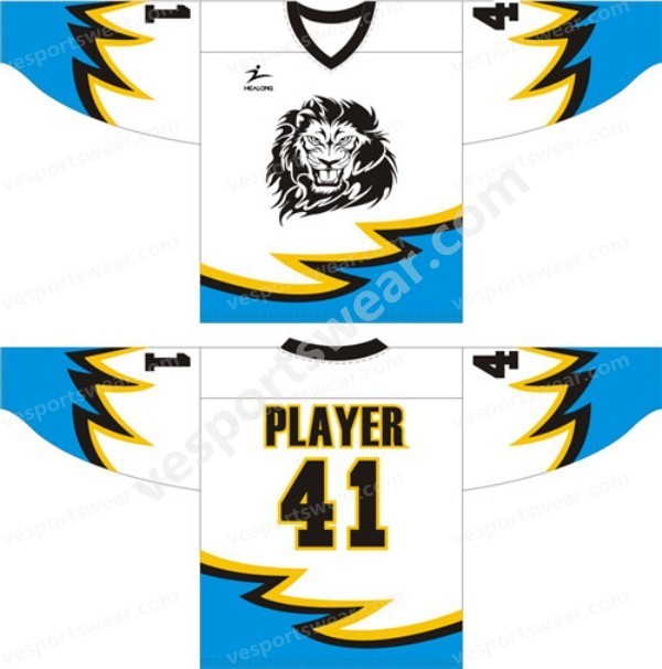 bright color sublimation printed ice hockey jersey