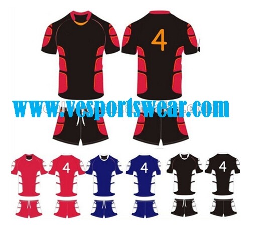 Navy blue rugby uniform