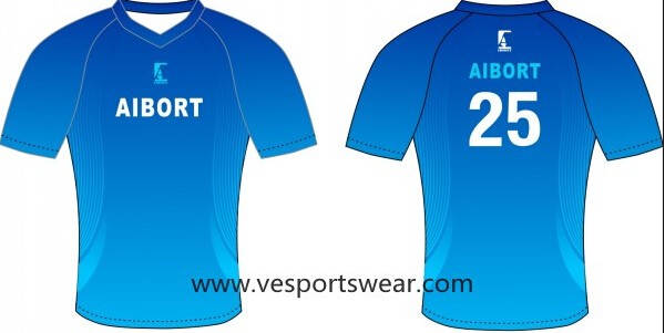 blue stripe sublimation soccer uniform