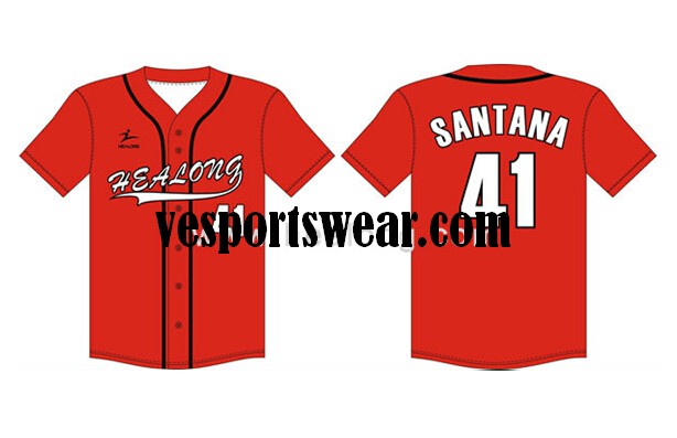 sublimated wholesale blank softball jersey