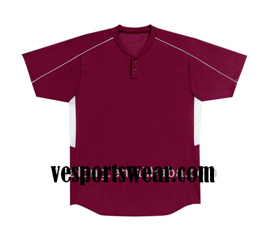 sublimation custom v-collar softball uniform