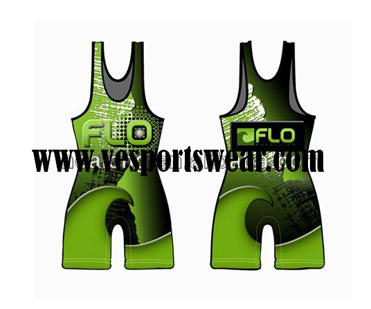 sublimation spandex wrestling singlet