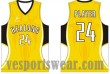 Reversible basketball jerseys