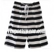 Mens black and white custom beach pants