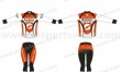 Womens custom sublimation cycling jersey