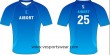 blue stripe sublimation soccer uniform
