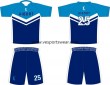 white and blue soccer kit with your name